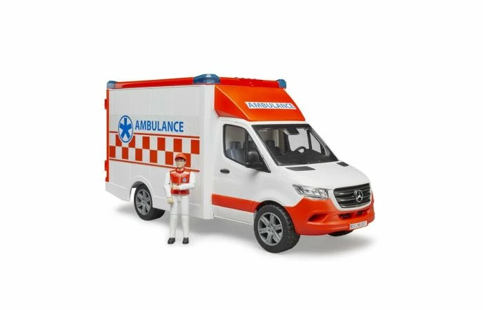Bruder 2676 Mercedes Sprinter Ambulance Met Ambulancebroeder 4 Bruder 2676 Mercedes Sprinter Ambulance Met Ambulancebroeder - Afbeelding 2