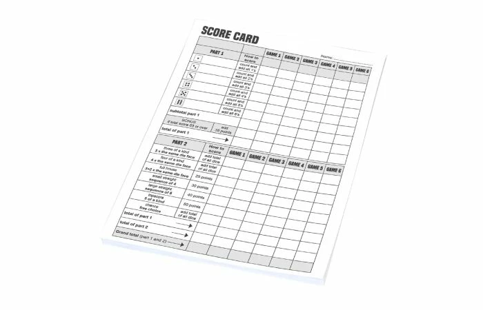 Scoreblok 50 Vellen 5 Scoreblok 50 Vellen - Afbeelding 3