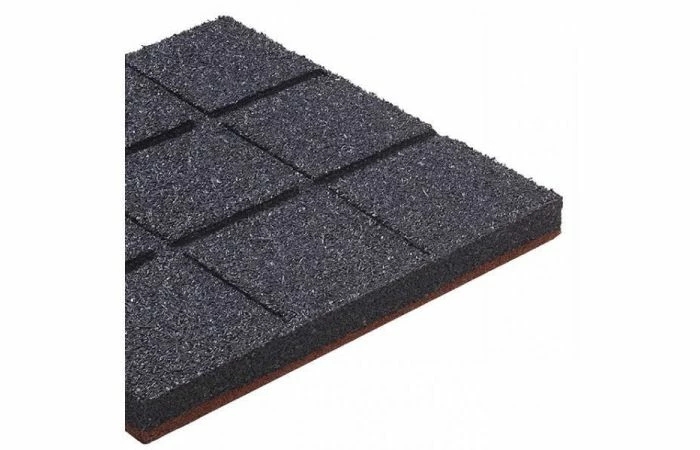 KBT Rubberen Tegel 'hicar' - Dikte 45 Mm - Rood 4 KBT Rubberen Tegel 'hicar' - Dikte 45 Mm - Rood - Afbeelding 2