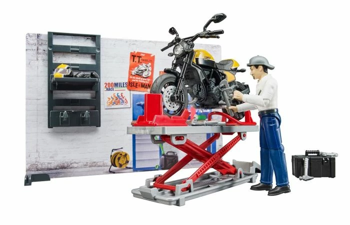 Bruder 62102 Motorfiets Service Scrambler Ducati Full Throttle 3 Bruder 62102 Motorfiets Service Scrambler Ducati Full Throttle