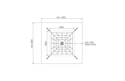 KBT Piramidenet Gewapend Touw - 2.0m - Zwart/Galv/Zwart 17 KBT Piramidenet Gewapend Touw - 2.0m - Zwart/Galv/Zwart -OUTDOOR SPEELGOED Winkel 0f6a18bb6072f6a2df963f61a1b412cd1c0e616ee6989d2b4ca5c760f805ca0a