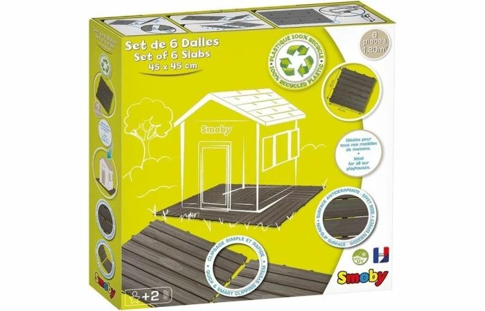 Smoby Neo Set 6 Vloerdelen 45x45cm 4 Smoby Neo Set 6 Vloerdelen 45x45cm - Afbeelding 2