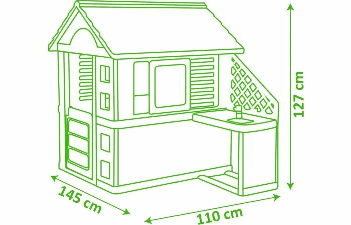 Smoby Nature Speelhuis Met Keuken 8 Smoby Nature Speelhuis Met Keuken - Afbeelding 6