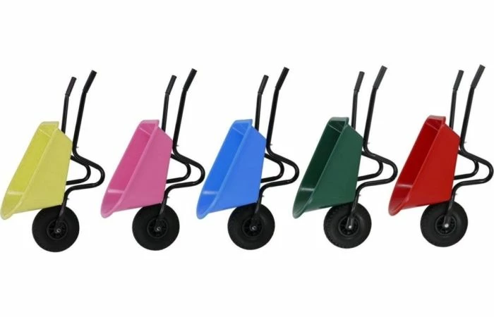 MM Eurotool Kinderkruiwagen Metaal Met Kunststof Bak 3 MM Eurotool Kinderkruiwagen Metaal Met Kunststof Bak