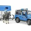 Bruder 2588 Land Rover Defender Politievoertuig, Paardentrailer, Paard + Politieagent -OUTDOOR SPEELGOED Winkel 1200x520
