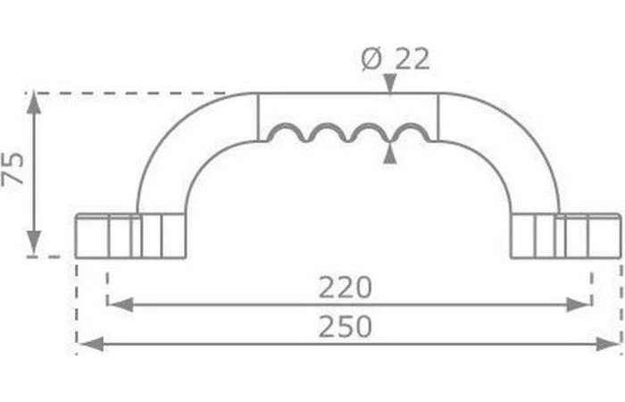 Handgrepenset In Kunststof - 250 Mm - Blauw 8 Handgrepenset In Kunststof - 250 Mm - Blauw - Afbeelding 6
