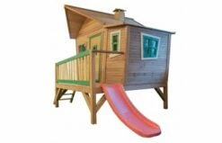 Axi Emma Speelhuis Bruin/groen - Rode Glijbaan 11 Axi Emma Speelhuis Bruin/groen - Rode Glijbaan -OUTDOOR SPEELGOED Winkel 14 2 6