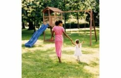 Beach Tower Speeltoren Met Summer Nestschommel Bruin Blauwe Glijbaan 13 Beach Tower Speeltoren Met Summer Nestschommel Bruin Blauwe Glijbaan -OUTDOOR SPEELGOED Winkel 15 7