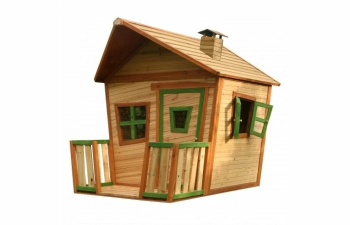 Axi Jesse Speelhuis Bruin/groen 4 Axi Jesse Speelhuis Bruin/groen - Afbeelding 2