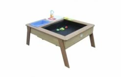 AXI Linda Zand & Water Tafel Met Speelkeuken Wastafel Bruin/wit Parasol Blauw/wit -OUTDOOR SPEELGOED Winkel 18 6 2