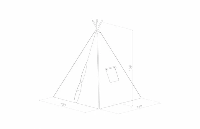 Sunny Cosmo Tipi Tent 5 Sunny Cosmo Tipi Tent - Afbeelding 3
