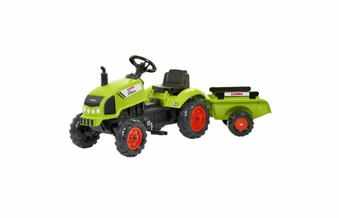 Falk Claas Arion 410 Traptractor Met Aanhanger Groen 4 Falk Claas Arion 410 Traptractor Met Aanhanger Groen - Afbeelding 3