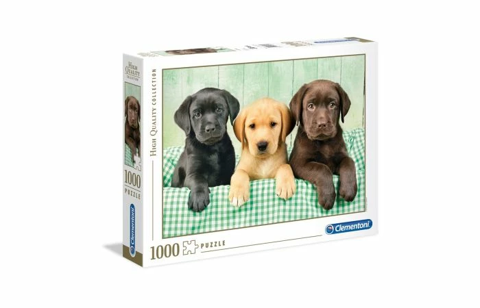 Clementoni Puzzel 1000 Three Labrador 3 Clementoni Puzzel 1000 Three Labrador