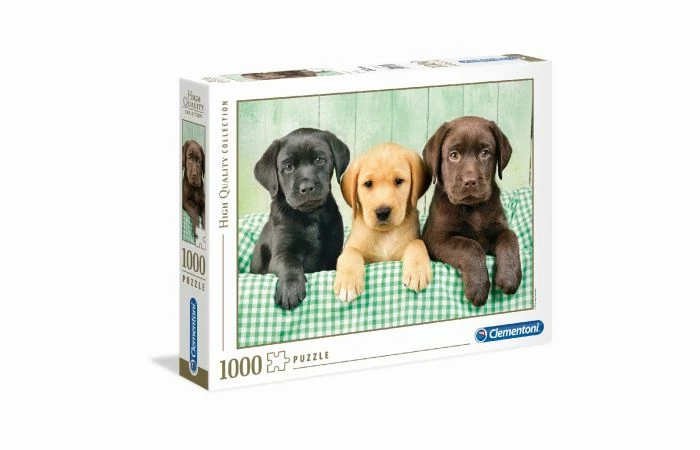 Clementoni Puzzel 1000 Three Labrador 5 Clementoni Puzzel 1000 Three Labrador - Afbeelding 3