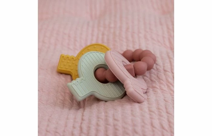 Little Dutch Sleutelbos Bijtspeeltje Roze 7 Little Dutch Sleutelbos Bijtspeeltje Roze - Afbeelding 5