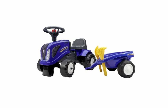 Falk New Holland Looptractor Set Blauw 1 / 3 Jaar 3 Falk New Holland Looptractor Set Blauw 1 / 3 Jaar