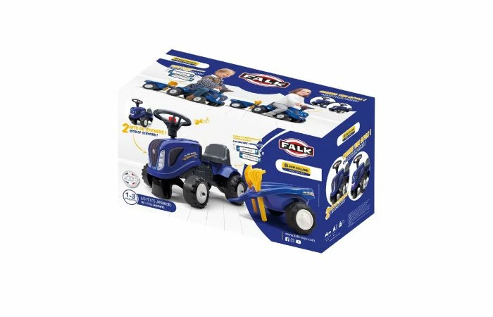 Falk New Holland Looptractor Set Blauw 1 / 3 Jaar 7 Falk New Holland Looptractor Set Blauw 1 / 3 Jaar - Afbeelding 5