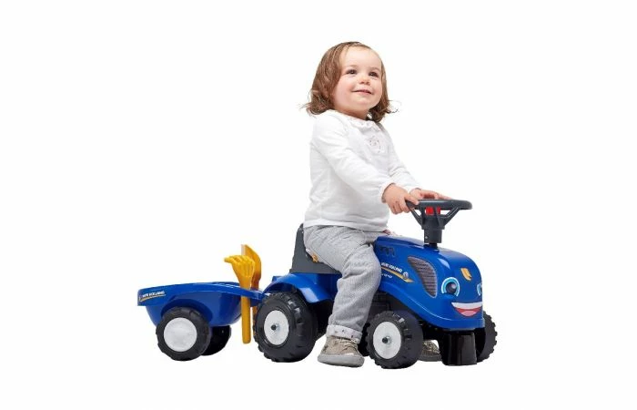 Falk New Holland Looptractor Set Blauw 1 / 3 Jaar 6 Falk New Holland Looptractor Set Blauw 1 / 3 Jaar - Afbeelding 4
