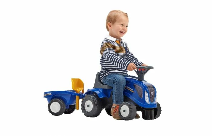 Falk New Holland Looptractor Set Blauw 1 / 3 Jaar 4 Falk New Holland Looptractor Set Blauw 1 / 3 Jaar - Afbeelding 2
