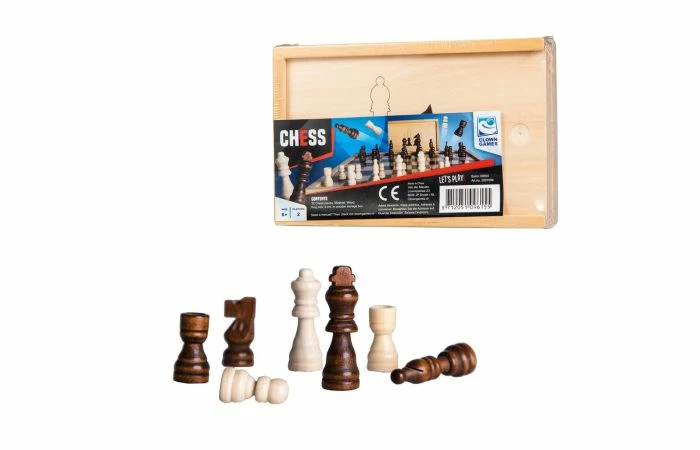 Schaakstukken Hout 3 Schaakstukken Hout