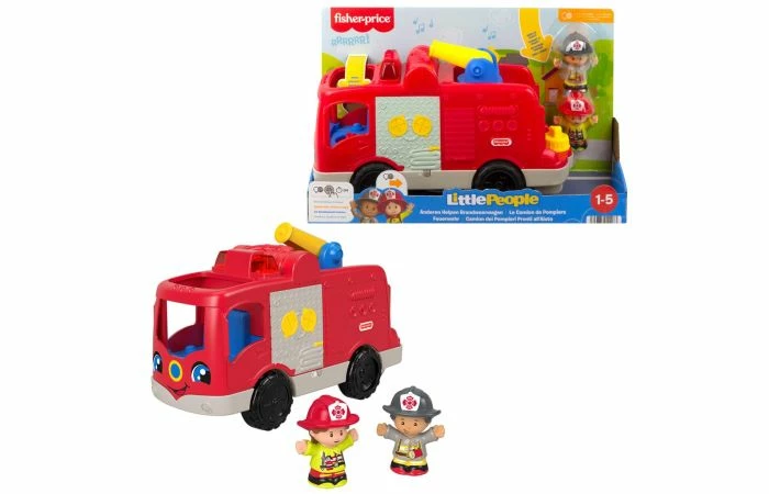 Fisher Price Little People Brandweerauto 3 Fisher Price Little People Brandweerauto