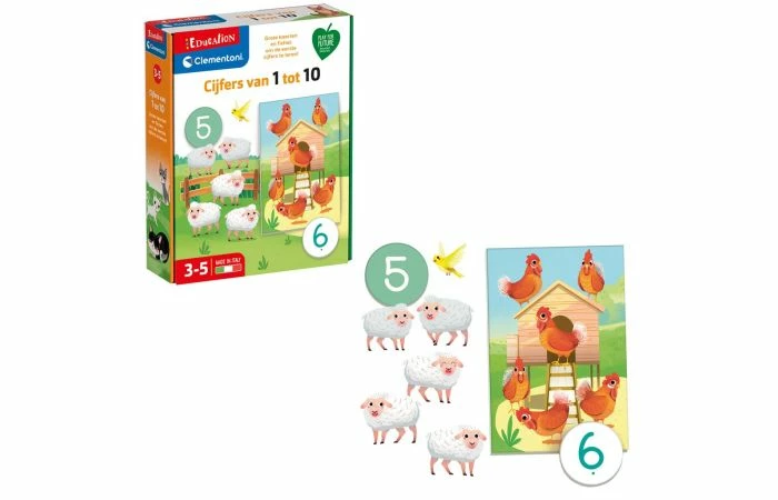 Clementoni Leerspel Getallenspel 1 Tot 10 3 Clementoni Leerspel Getallenspel 1 Tot 10