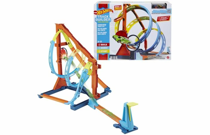 Hot Wheels Track Builder Kurkentrekker Twist 3 Hot Wheels Track Builder Kurkentrekker Twist