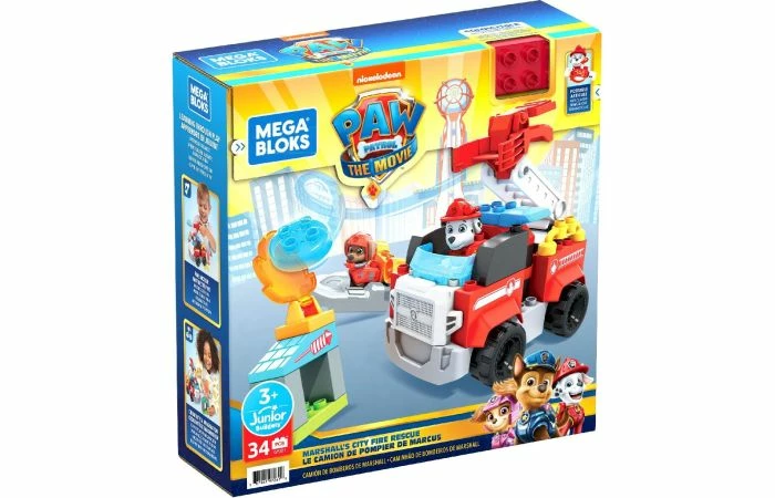 Fisherprice Mega Bloks PAW Patrol Marshalls Brandweerwagen 5 Fisherprice Mega Bloks PAW Patrol Marshalls Brandweerwagen - Afbeelding 3