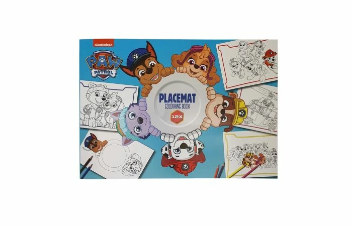 Paw Patrol Placemat Kleurboek 12blz 3 Paw Patrol Placemat Kleurboek 12blz
