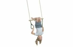KBT Houten Ringtrapeze Met Kunststof Ringen - PP - Groen -OUTDOOR SPEELGOED Winkel 220.003.002.001 a