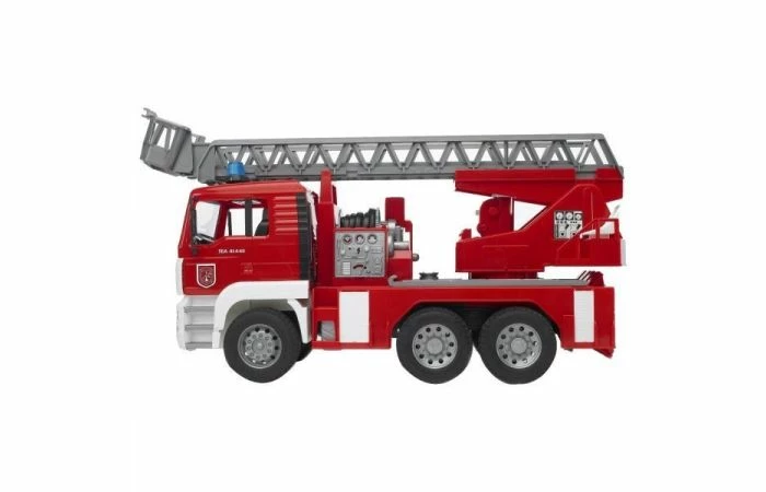 Bruder 2771 MAN Brandweerwagen Met Ladder En Waterpomp 5 Bruder 2771 MAN Brandweerwagen Met Ladder En Waterpomp - Afbeelding 3