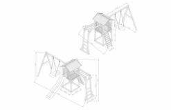 Axi Beach Tower Met Klimrek En Roxy Nestschommel (grijs/wit) -OUTDOOR SPEELGOED Winkel 32e5299628e83fae7aaf183966ae56d62b2ba6c16bfb977b3e1fd37c65f43a0d