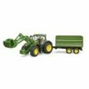 Bruder 3155 John Deere 7R 350 Tractor Met Voorlader En Kiepaanhanger 2 Bruder 3155 John Deere 7R 350 Tractor Met Voorlader En Kiepaanhanger -OUTDOOR SPEELGOED Winkel 348 3155 1