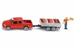 Siku 3543 Pick-Up Met Aanhanger En Afzetblokken