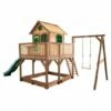 Axi Speelhuis Liam Met Enkele Schommel (bruin/groen) -OUTDOOR SPEELGOED Winkel 39215f45133f50f8c7ae026a745d7eea14e832a9dcffa4e49b4e6e7d797b55f9