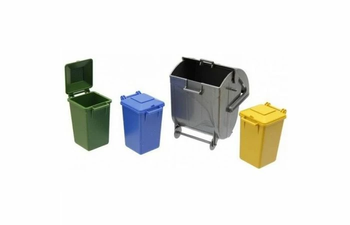 Bruder 2607 Set Vuilniscontainers 4 Bruder 2607 Set Vuilniscontainers - Afbeelding 2