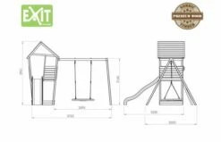 EXIT Aksent Speeltoren Met Aanbouwschommel (nestschommel) -OUTDOOR SPEELGOED Winkel 3ec527cb53b2e8715e86408ef5d51cbae91896f1047fdeb189e231446095e89a
