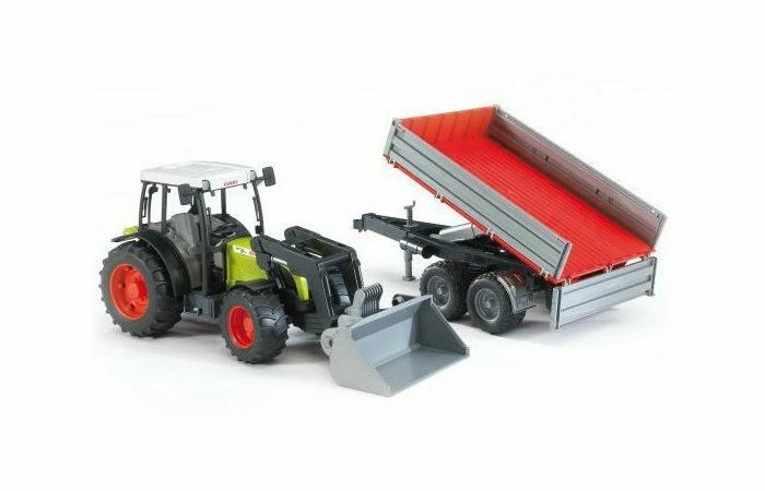 Bruder 2112 Claas Nectis 267 F Met Voorlader En Aanhanger 4 Bruder 2112 Claas Nectis 267 F Met Voorlader En Aanhanger - Afbeelding 2