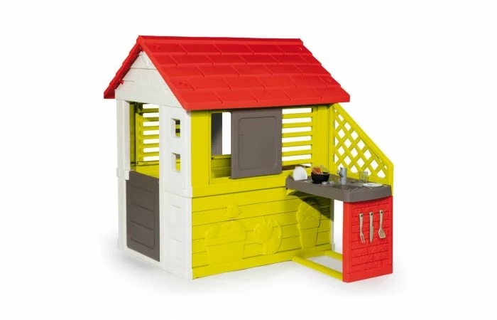 Smoby Nature Speelhuis Met Keuken 3 Smoby Nature Speelhuis Met Keuken
