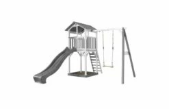 AXI Beach Tower Speeltoren Met Enkele Schommel Grijs/wit Met Glijbaan -OUTDOOR SPEELGOED Winkel 4ff48785898875de9737e5e5d5b35a1977cca62f2963a2c65e91361997364870