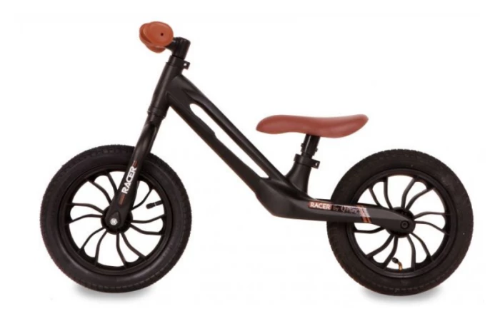 Volare Q-Play Racer Magnesium 12 Inch Loopfiets Zwart 3 Volare Q-Play Racer Magnesium 12 Inch Loopfiets Zwart