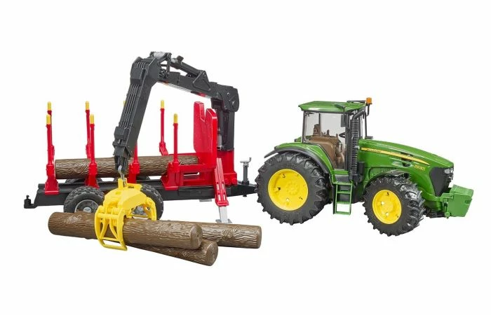 Bruder 3054 John Deere 7930 Met Bomentrailer En 4 Boomstammen 3 Bruder 3054 John Deere 7930 Met Bomentrailer En 4 Boomstammen