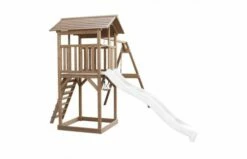 Beach Tower Speeltoren Met Dubbele Schommel Bruin Witte Glijbaan 12 Beach Tower Speeltoren Met Dubbele Schommel Bruin Witte Glijbaan -OUTDOOR SPEELGOED Winkel 53 3 1