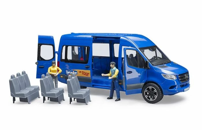 Bruder 2670 MB Sprinter Transfer Met Chauffeur En Passagier 10 Bruder 2670 MB Sprinter Transfer Met Chauffeur En Passagier - Afbeelding 8