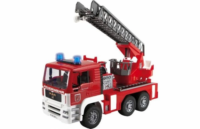 Bruder 2771 MAN Brandweerwagen Met Ladder En Waterpomp 3 Bruder 2771 MAN Brandweerwagen Met Ladder En Waterpomp