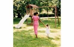 Beach Tower Speeltoren Met Dubbele Schommel Bruin Witte Glijbaan 15 Beach Tower Speeltoren Met Dubbele Schommel Bruin Witte Glijbaan -OUTDOOR SPEELGOED Winkel 56 3 1