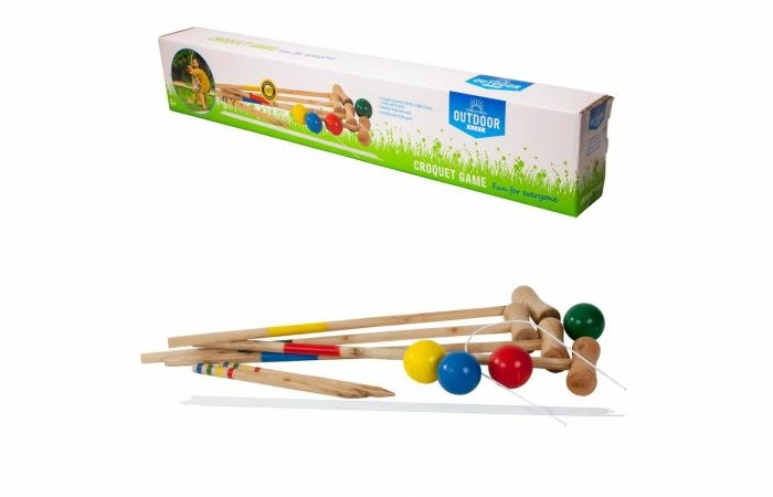 Outdoor Play Houten Croquet Set 3 Outdoor Play Houten Croquet Set