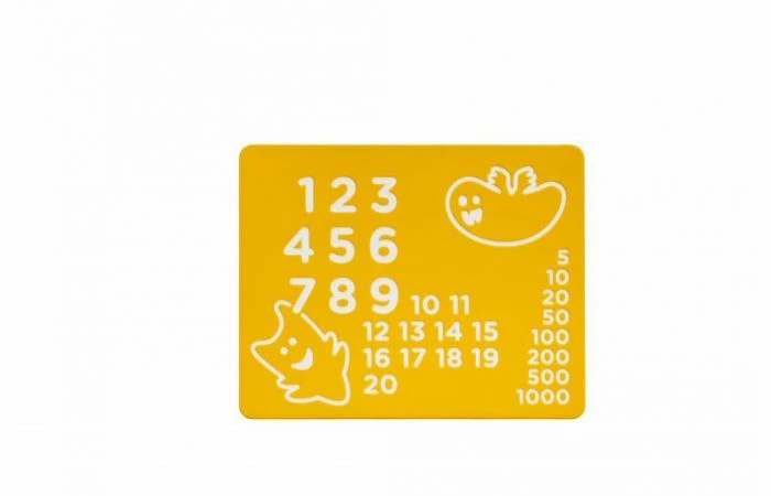 KBT HDPE Speelpaneel 'nummers' - Geel 5 KBT HDPE Speelpaneel 'nummers' - Geel - Afbeelding 3