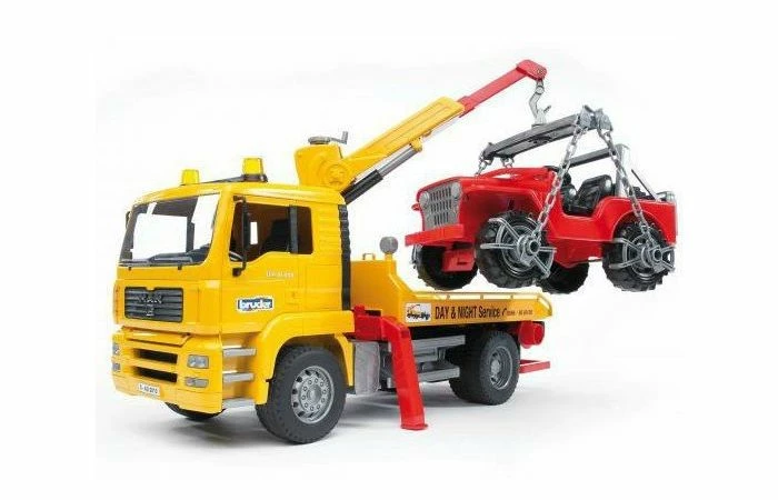 Bruder 2750 MAN Takelauto Met JEEP 3 Bruder 2750 MAN Takelauto Met JEEP