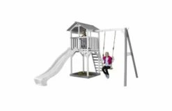 AXI Beach Tower Speeltoren Met Enkele Schommel Grijs/wit Met Glijbaan -OUTDOOR SPEELGOED Winkel 6c2dcaade82ea65dc00ea48c50ca29d0e72628b0f2b1e13c5fbf753cfca316dd